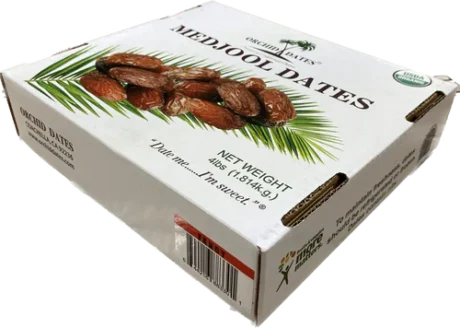 ORCHID Medjool Dates 4 LB (WHITE BOX)