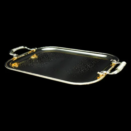NAJIB Golden Tray 3 PC SET (NB3285)