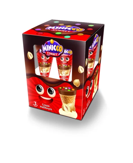 ANL Wafer Minicco W/Choco Hazelnut 25 gr x 3 PCS