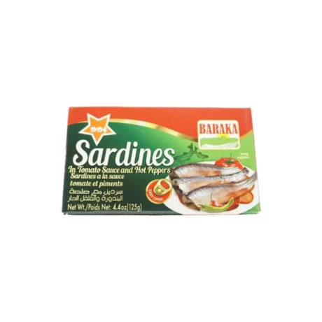 BARAKA Sardines in Tomato / Hot Pepper Sauce 125 gm