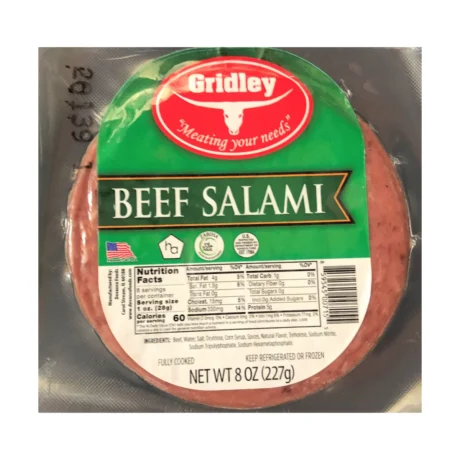 GRIDLEY Beef Salami 8 oz
