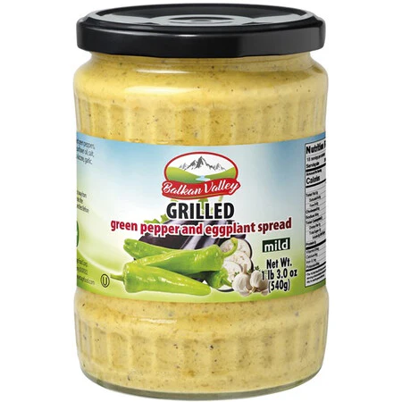 BALKAN VALLEY Green Pepper & Eggplant Spread 540 gm