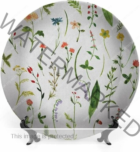 CERAMIC Flower Plate 14 INCH (12232)