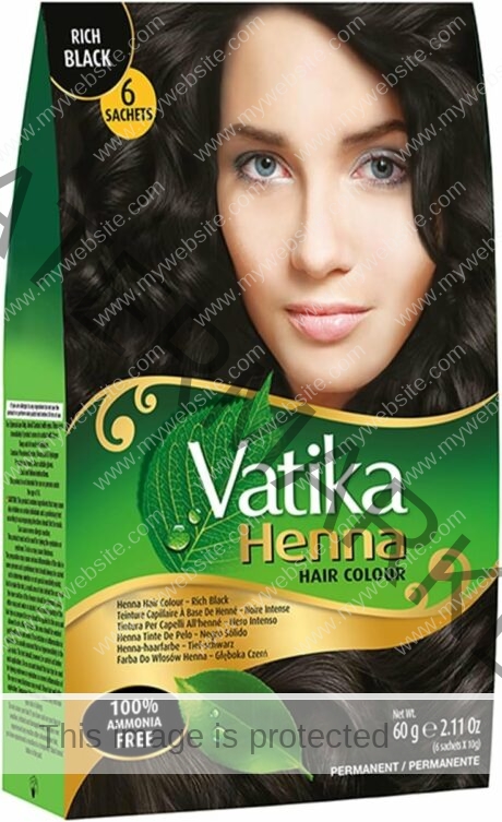 VATIKA Rich Black Hair Color 6 x 10 gm