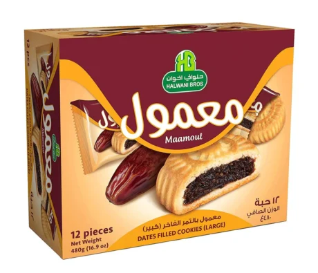 HALWANI Maamoul Date Filled Cookie 480 gm