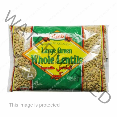 ZIYAD Whole Green Lentils Large 32 oz