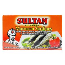 SULTAN Moroccan Sardines Tomato Sauce / Hot Pepper 4.37 gm