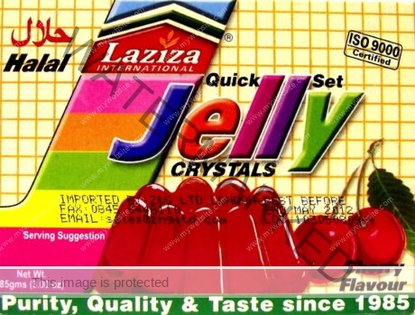 LAZIZA Jelly Crystals CHERRY 85 gm