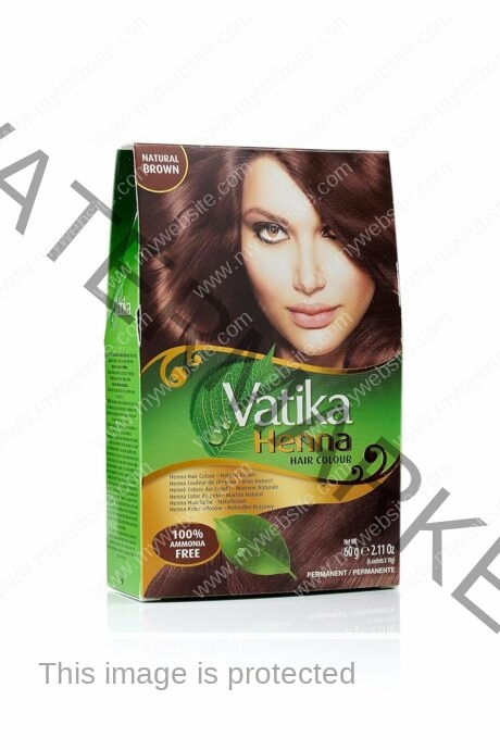 VATIKA Natural Hair Color Brown 6 x 10 gm