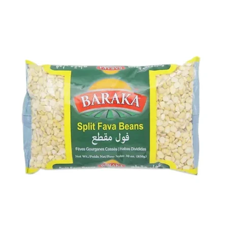 BARAKA Split Fava Beans BAG 850 gm