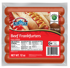 AL SAFA Beef Frankfurters (Cooked) 12 oz