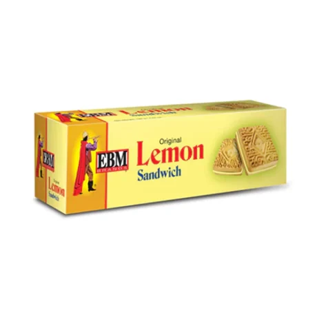 EBM Lemon Sandwich Biscuits 130 gm