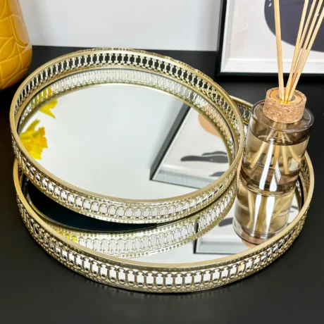 GERMAX Golden Tray 2 PC SET (GER6809)
