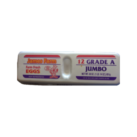 JAMES FARM Jumbo Eggs 1 DOZ