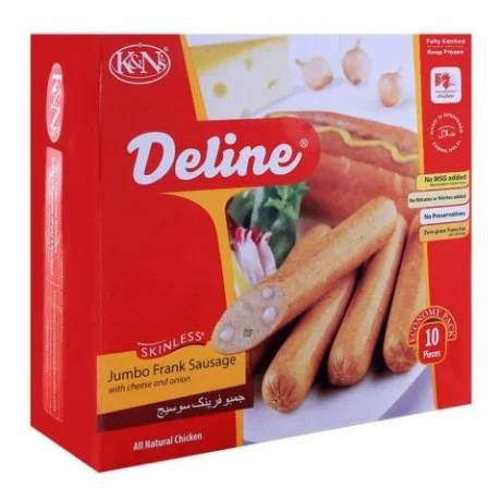 K&N Jumbo Franks W / Cheese & Onion 315 gm