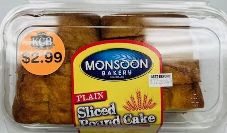 MONSOON Mango pound Cake slices 10 oz