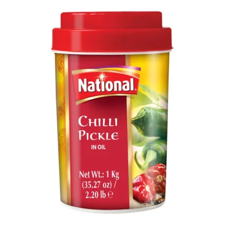 NATIONAL Green Chili Pickle 1 KG