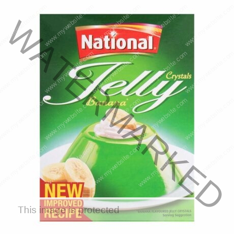 NATIONAL Jelly Crystals BANANA 90 gm