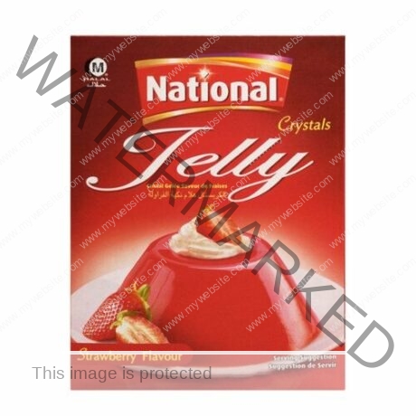 NATIONAL Jelly Crystals STRAWBERRY 90 gm