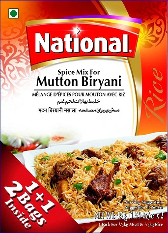 NATIONAL Mutton Biryani 45 gm