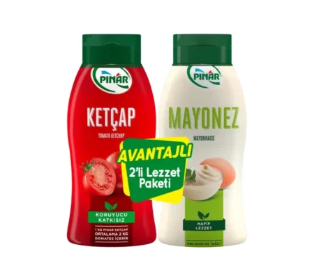PINAR Ketchup 600 gr + Mayonnaise 500 gr 2 pcs