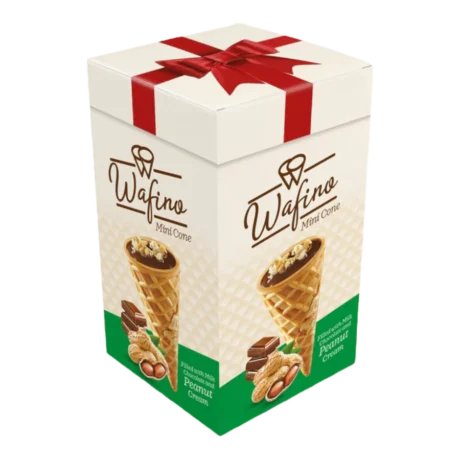 WAFINO Mini Cornet Peanut 10 gr x 18