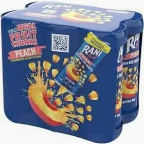 RANI CASE 6 pcs Float Pulp Juice PEACH