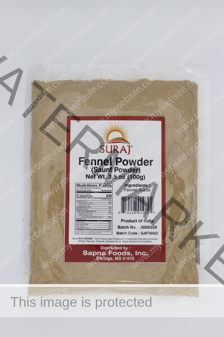 SURAJ Fennel Powder 3.5 oz