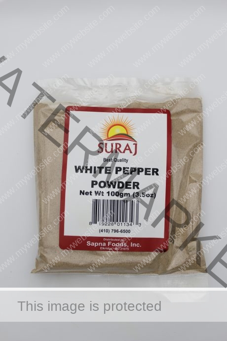 SURAJ White Pepper Powder 3.5 oz
