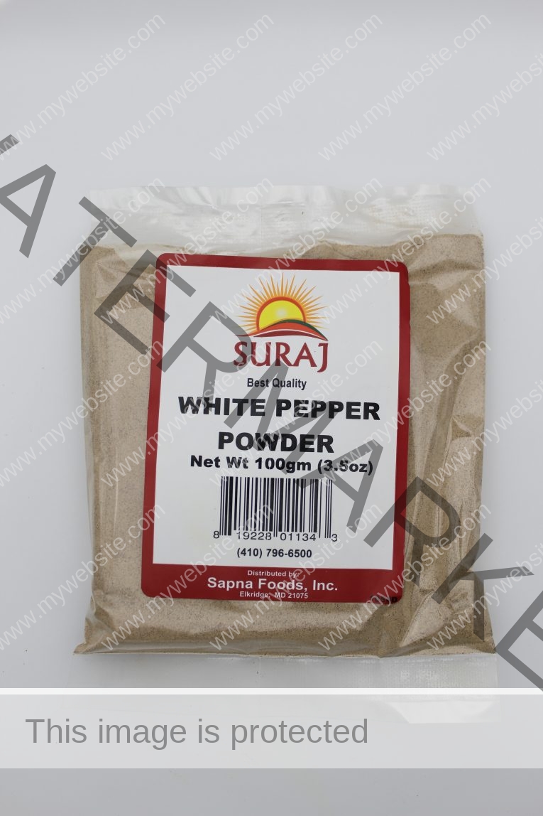 SURAJ White Pepper Powder 3.5 oz
