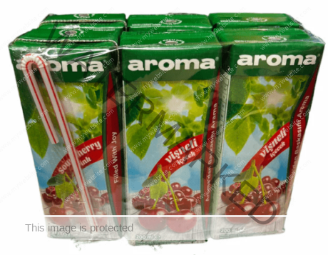 AROMA Sour Cheery Nectar 200 ml x 6 PACK