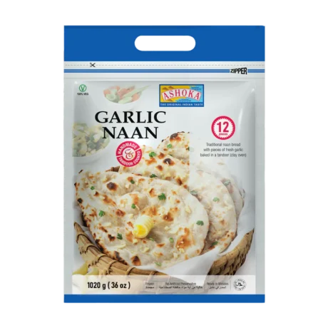 ASHOKA Garlic Naan FP 12 PCS