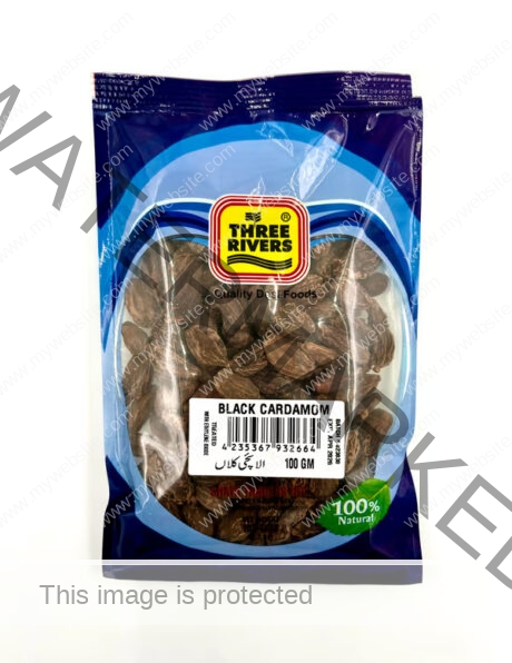 Three Rivers Black Cardamom 100 gm