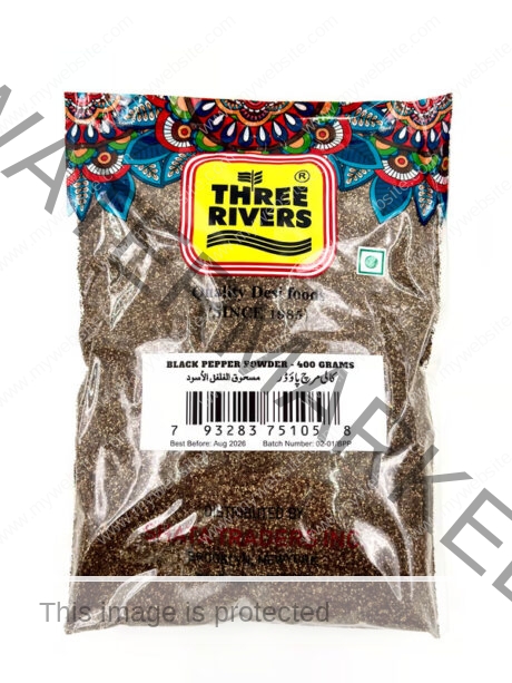 Three Rivers Black Pepper Powder 400 gm