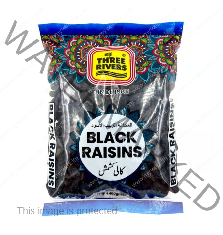 Three Rivers Black Raisins 400 gm
