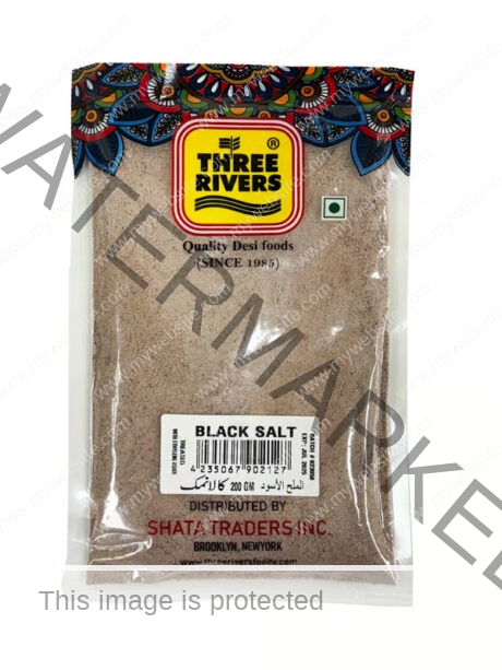 Three Rivers Black Salt 200 gm