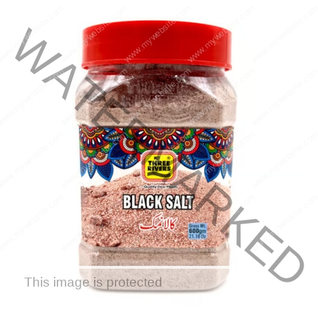 Three Rivers Black Salt JAR 350 gm