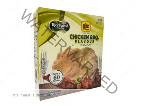 Three Rivers Rice Papad CHICKEN BBQ 200 gm