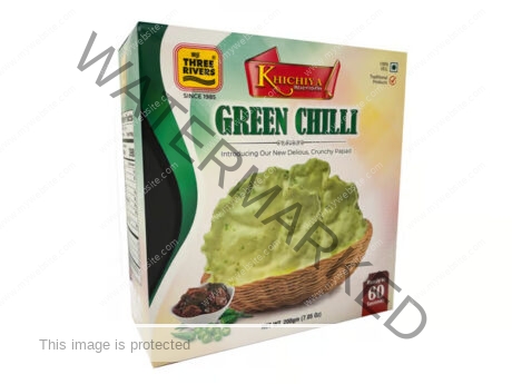 Three Rivers Rice Papad Green Chili 200 gm