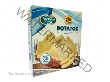 Three Rivers Rice Papad POTATO 200 gm