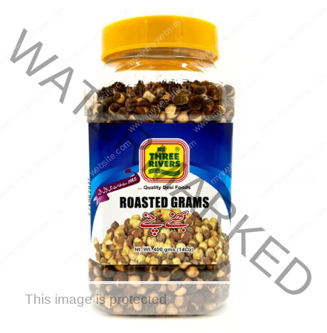 Three Rivers Roasted Chana W / Skin 400 gm JAR