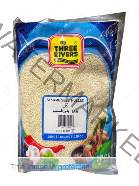 Three Rivers Sesame Seeds Hulled 400 gm
