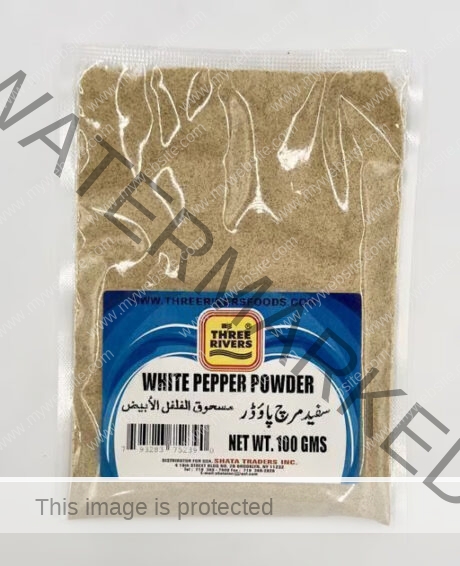 Three Rivers White Pepper Powder 100 gm