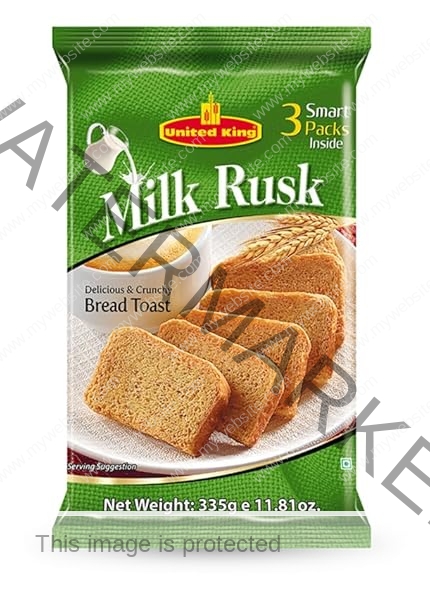 UNITED KING Milky Rusk 350 gm