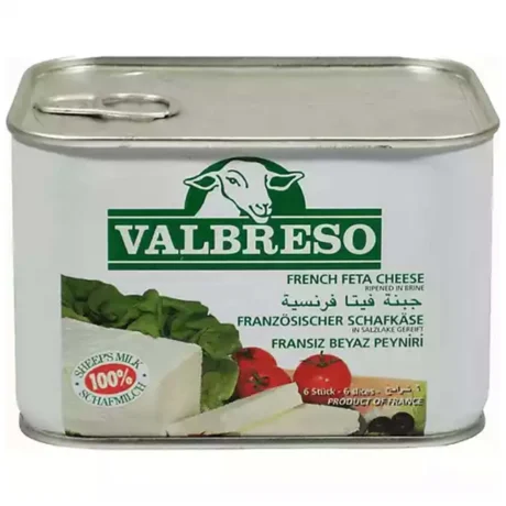 VALBRESO French Feta Cheese 600 gm TIN
