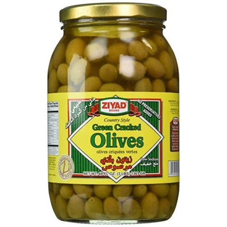 ZIYAD Nablus Green Olives 48 oz