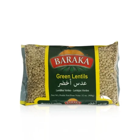BARAKA Green Lentils 32 oz
