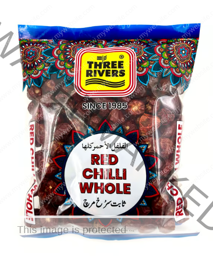 Three Rivers Red Chili Round Whole 200 gm