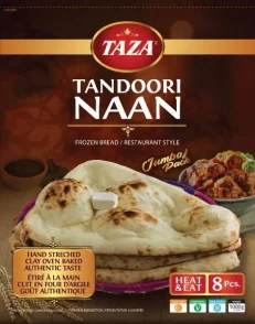 TAZA Whole Wheat Tandoori Naan 8 pcs