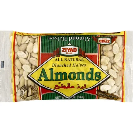 ZIYAD Blanched Almond Halves 12 oz
